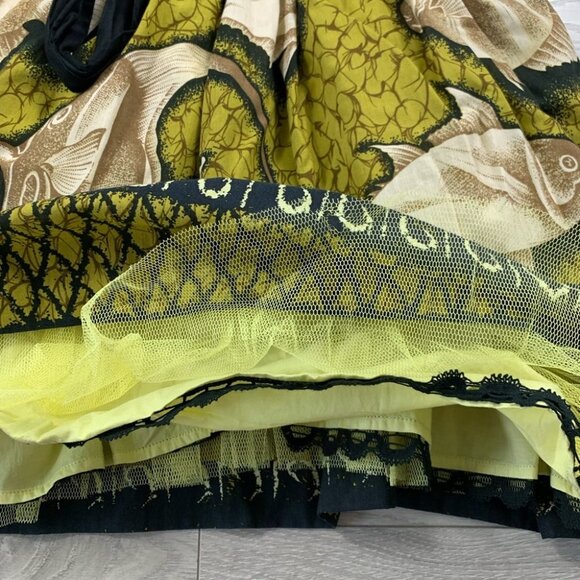 Anthropologie Vanessa Virginia Fish Pattern Baxter Bay Mini Strapless Dress - Picture 8 of 16